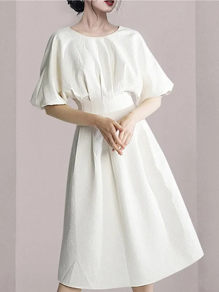 ZAWFL White Jacquard Dress For Women Sashes A-line Folds Short Puff Sleeve Square Collar 2022 Summer New Female Clothing
ZAWFL White Jacquard Dress For Women Sashes A-line Folds Short Puff Sleeve Square Collar 2022 Summer New Female Clothing