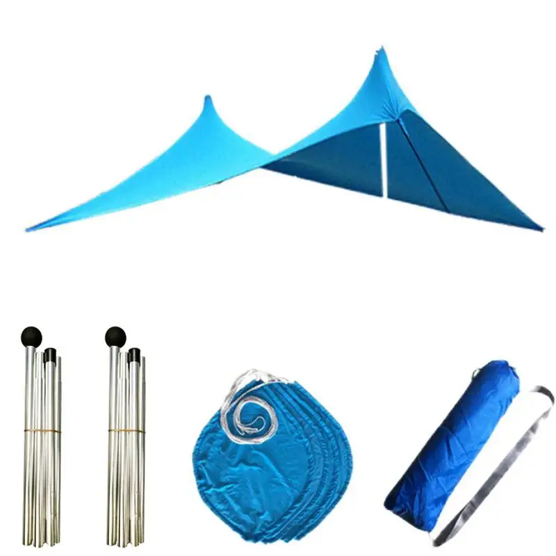 Beach Tent Sun Shelter Sun Shade Beach Canopy With UPF 50 Protection With 4 Sandbags Anti-UV Tent For Camping 4-8 Persons
Beach Tent Sun Shelter Sun Shade Beach Canopy With UPF 50 Protection With 4 Sandbags Anti-UV Tent For Camping 4-8 Persons