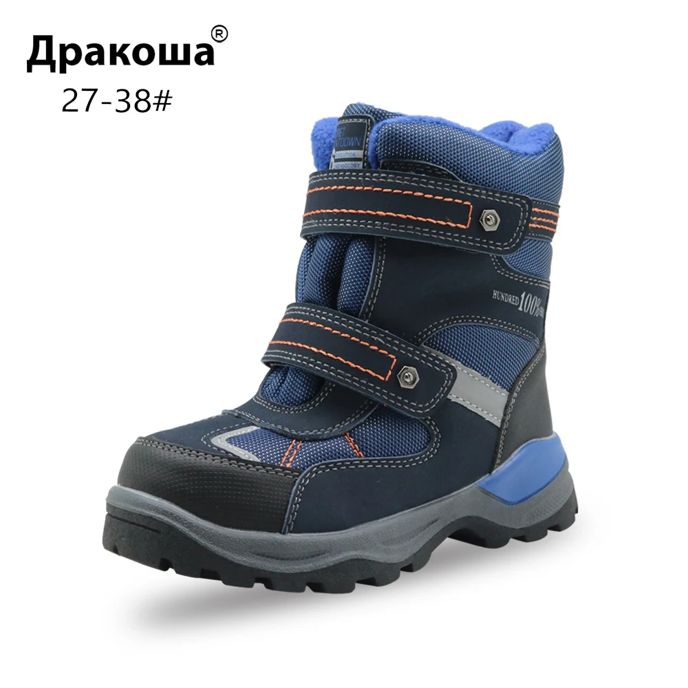 Ботинки Apakowa зимние для мальчиков, водонепроницаемые, на липучках, теплые, шерстяные, со светоотражающей полосой
Ботинки Apakowa зимние для мальчиков, водонепроницаемые, на липучках, теплые, шерстяные, со светоотражающей полосой