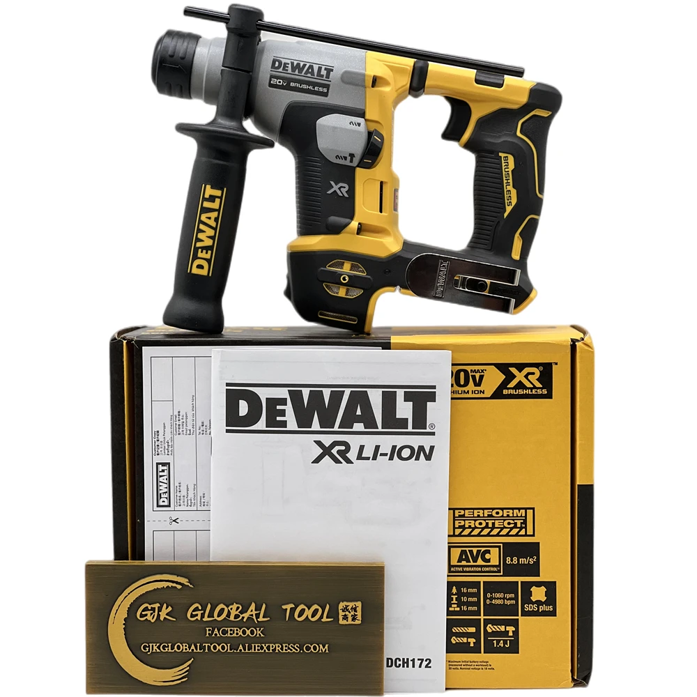 Фото DeWalt компактный беспроводной Перезаряжаемый Перфоратор SDS PLUS DCH172 5/8 дюйма 20 в