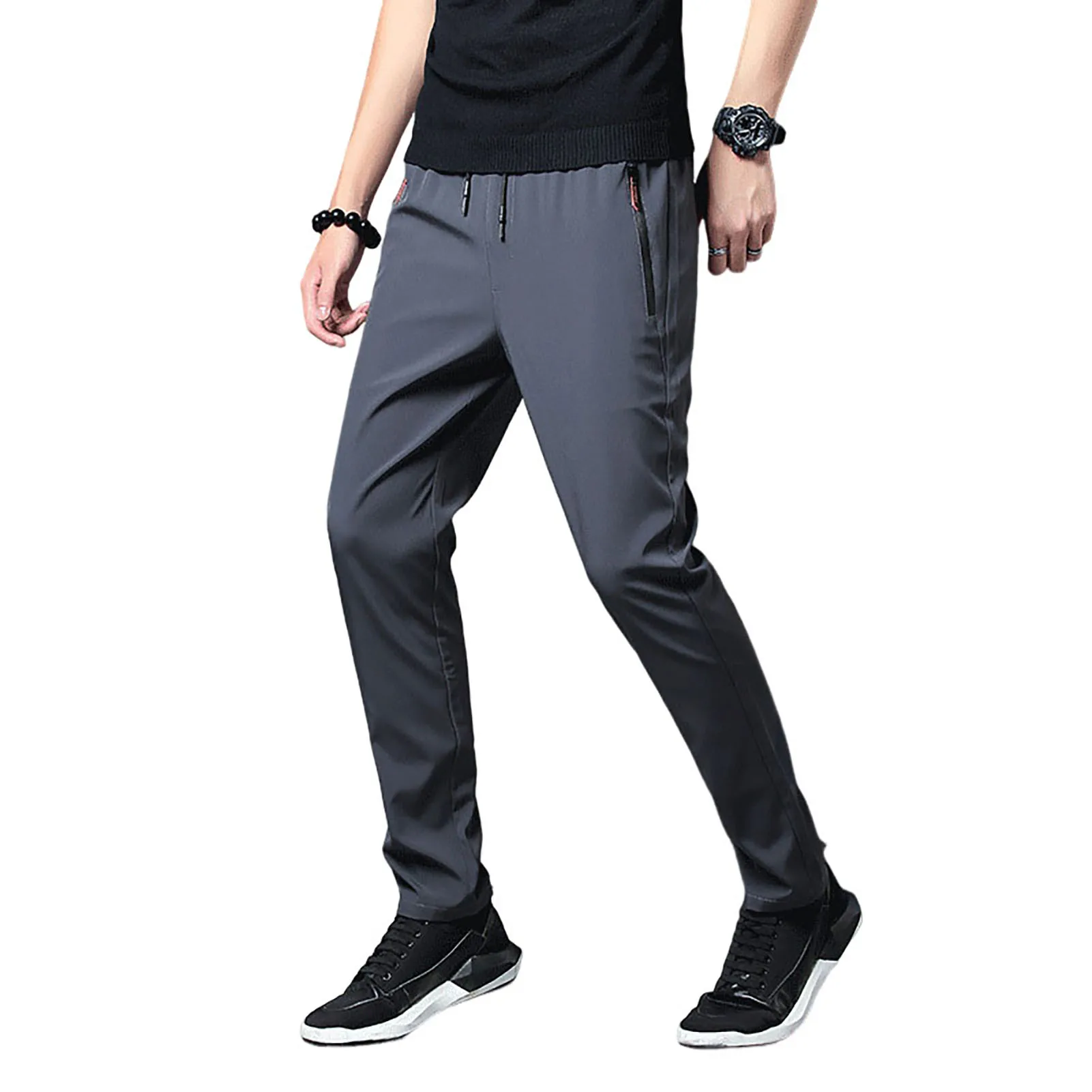 

Mens Casual Outdoors Sweatpants Solid Color Sports Jogger Pants Suitable for Father Boyfriend Son