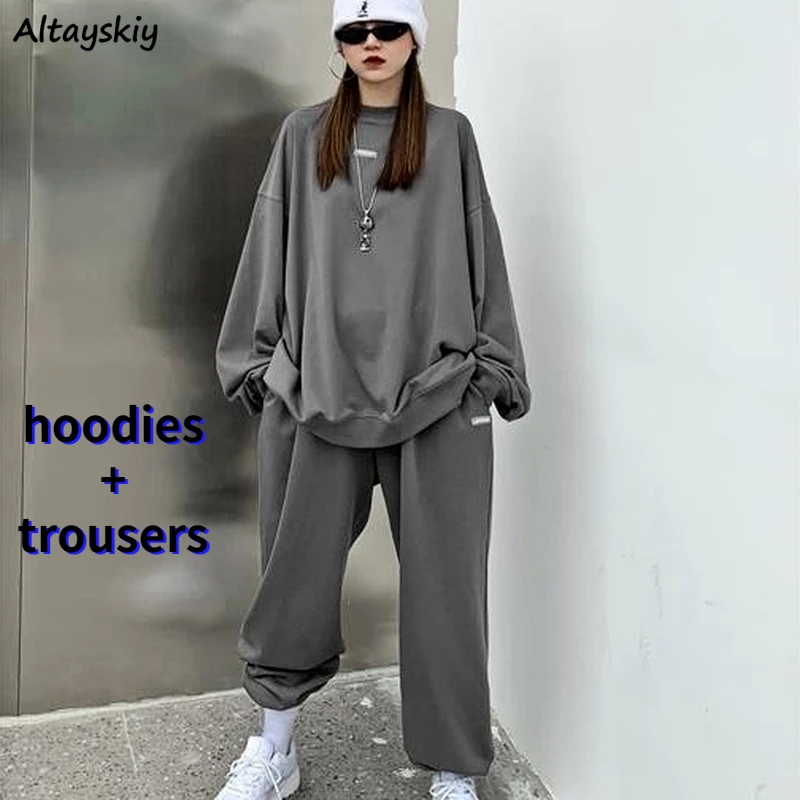Spring Sets Women Solid Couple Minimalist Streetwear Cool Casual Workout Stylish Harajuku College Tops Trouser New Design Korean
Spring Sets Women Solid Couple Minimalist Streetwear Cool Casual Workout Stylish Harajuku College Tops Trouser New Design Korean