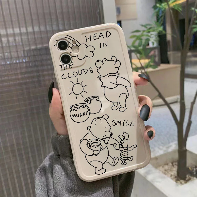 Disney Mickey Winnie the Pooh Cartoon Painting Phone Case For iPhone 13 12 11 Pro Max Mini XR XS MAX 8 X 7 2022 Silica Gel Cover
Disney Mickey Winnie the Pooh Cartoon Painting Phone Case For iPhone 13 12 11 Pro Max Mini XR XS MAX 8 X 7 2022 Silica Gel Cover