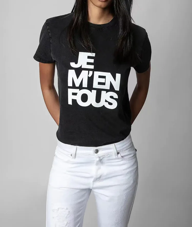 Women Tees Slogan Letter Printed Round Neck Short Sleeve Casual 2023 Spring New T-shirt
Women Tees Slogan Letter Printed Round Neck Short Sleeve Casual 2023 Spring New T-shirt
