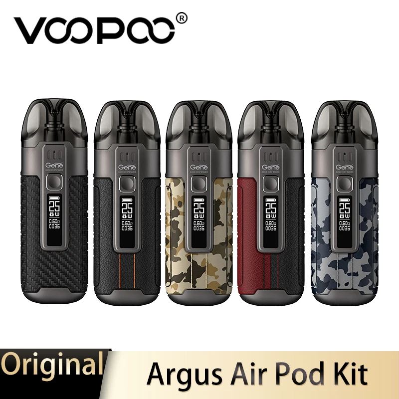 Original VOOPOO Argus Air Pod Kit 25W 900mAh Vape Kit with PnP Coils Pod System E Cigarette Type-C 3.8ml Pod Cartridge Vaporizer
Original VOOPOO Argus Air Pod Kit 25W 900mAh Vape Kit with PnP Coils Pod System E Cigarette Type-C 3.8ml Pod Cartridge Vaporizer