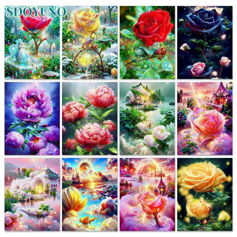 SDOYUNO New Arrival Rose Painting By Numbers Scenery On Canvas Acrylic Paint By Numbers Landscape Picture By Numbers Home Decor
SDOYUNO New Arrival Rose Painting By Numbers Scenery On Canvas Acrylic Paint By Numbers Landscape Picture By Numbers Home Decor