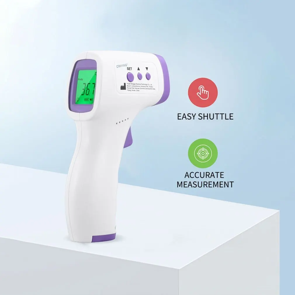 HG-01 Non-Contact Forehead Temperature Tool High Precision Thermometer Three Color Backlight Display Forehead Temperature Tools
HG-01 Non-Contact Forehead Temperature Tool High Precision Thermometer Three Color Backlight Display Forehead Temperature Tools