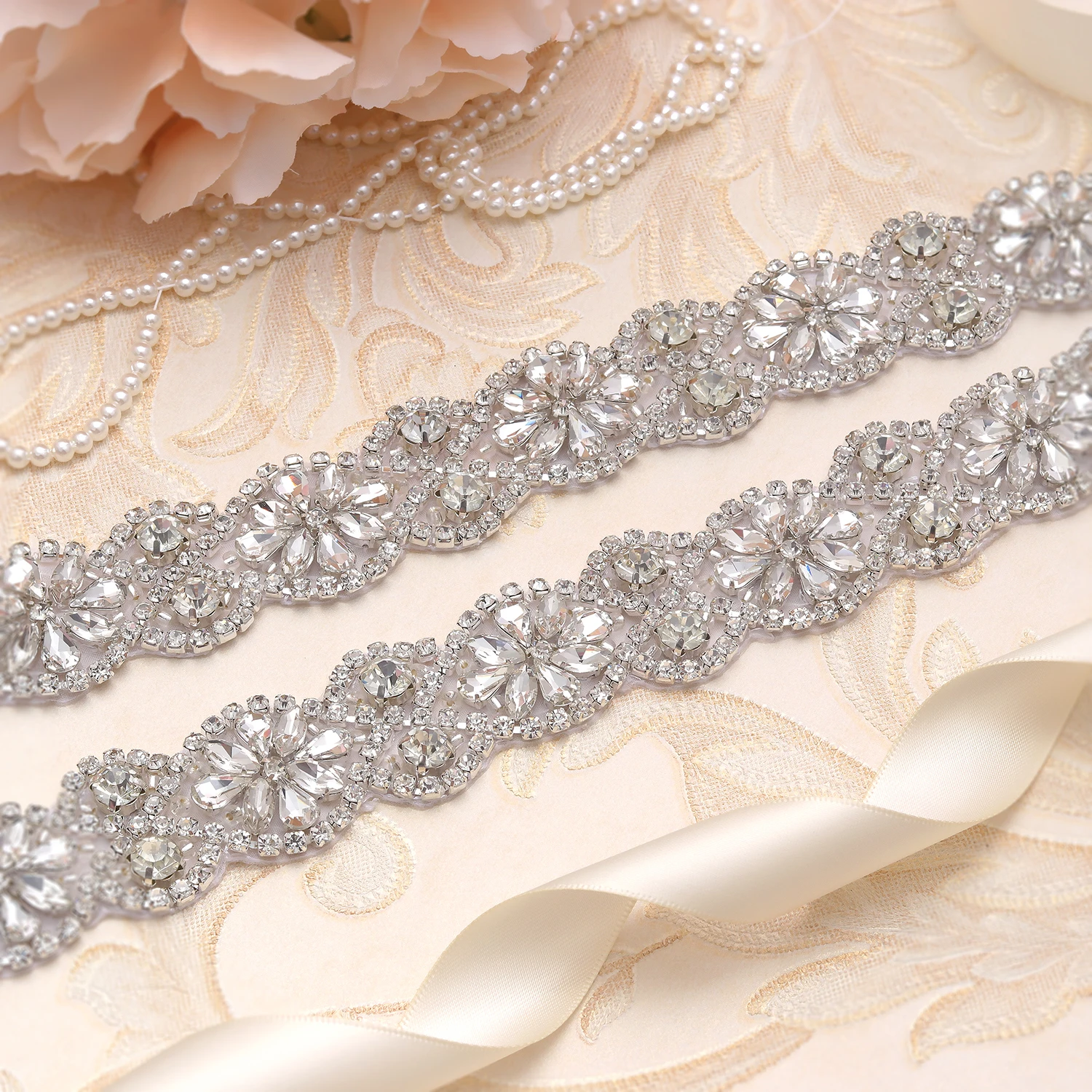 MissRDress 90cm Long Bridal Belt Silver Flower Rhinestones Wedding Belt Crystal Stain Jeweled Sash For Wedding Accessories JK818
MissRDress 90cm Long Bridal Belt Silver Flower Rhinestones Wedding Belt Crystal Stain Jeweled Sash For Wedding Accessories JK818