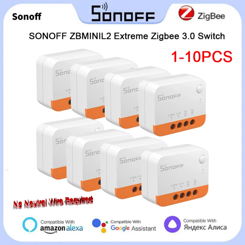SONOFF ZBMINI L2 Zigbee Switch No Neutral Wire Required Smart Home Wireless 2 Way smart Switch Support External eWeLink APP
SONOFF ZBMINI L2 Zigbee Switch No Neutral Wire Required Smart Home Wireless 2 Way smart Switch Support External eWeLink APP