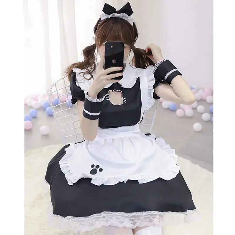 Cute Lolita Dress Sexy Secondary Yuan Cafe Maid Outfit Cosplay Uniform Seductive Set
Cute Lolita Dress Sexy Secondary Yuan Cafe Maid Outfit Cosplay Uniform Seductive Set