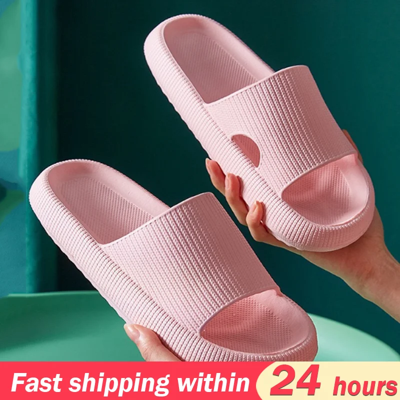 Thick Platform Bath Home Slippers Women Men Fashion Soft Sole Eva Indoor Slides Woman Sandals 2023 Summer Non-Slip Flip Flops
Thick Platform Bath Home Slippers Women Men Fashion Soft Sole Eva Indoor Slides Woman Sandals 2023 Summer Non-Slip Flip Flops
