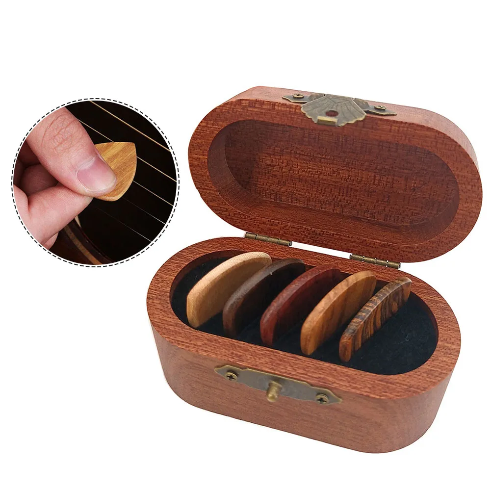Exquisite Wooden Guitar Pick Box Creative Cute Design Gift Holder With 5pcs Wood Picks Plectrum Storage Box Case Organizer
Exquisite Wooden Guitar Pick Box Creative Cute Design Gift Holder With 5pcs Wood Picks Plectrum Storage Box Case Organizer