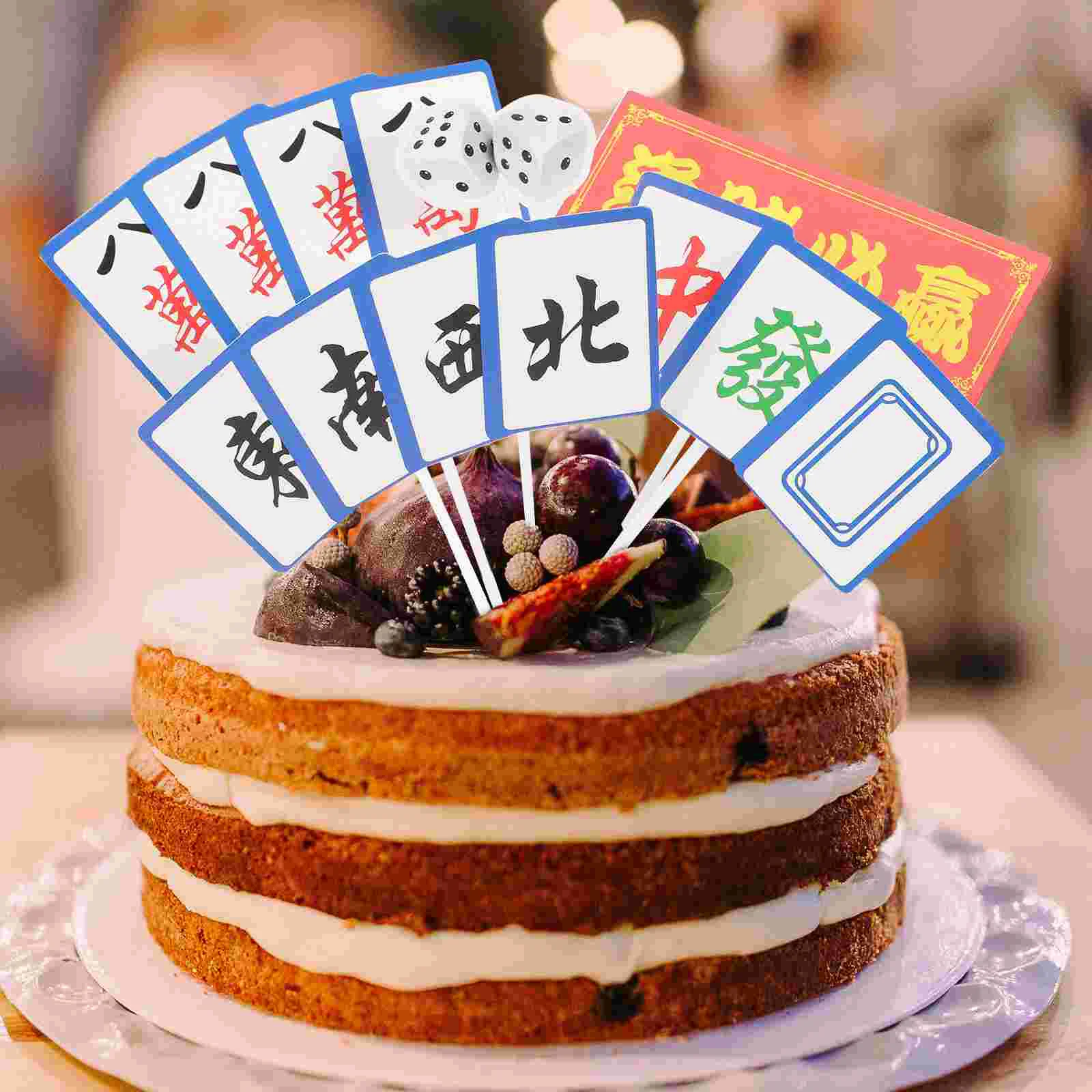 80 Pcs Set Cupcake Picks Mahjong Theme Toppers Decorative Wedding Decoration Insert Card Adornments Paper Party Birthday
80 Pcs Set Cupcake Picks Mahjong Theme Toppers Decorative Wedding Decoration Insert Card Adornments Paper Party Birthday