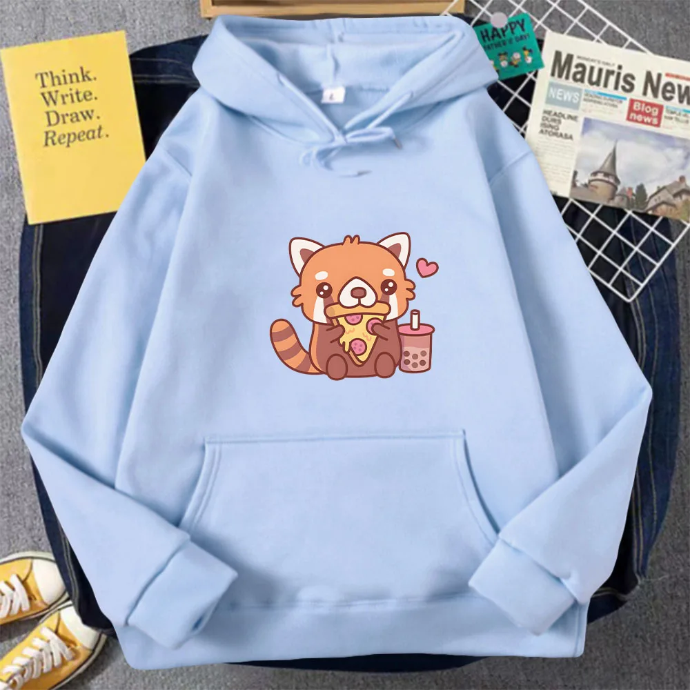 Cute Little Red Panda Loves Eating Pepperoni Pizza Hoodies Cartoon Female Fashion Oversized Clothing Anime Hoodie Winter Tops
Cute Little Red Panda Loves Eating Pepperoni Pizza Hoodies Cartoon Female Fashion Oversized Clothing Anime Hoodie Winter Tops