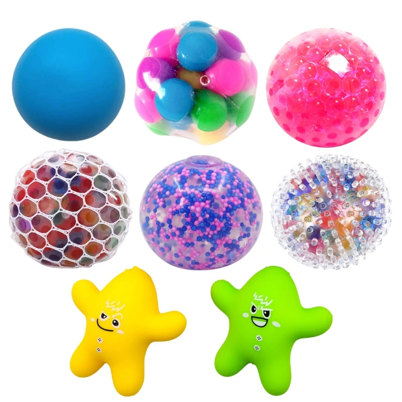 Pack of Ball 8Pieces Finger Strengthener Squeeze Ball for Kids Autism ADD OCD Therapy Great Gift for Antistress
Pack of Ball 8Pieces Finger Strengthener Squeeze Ball for Kids Autism ADD OCD Therapy Great Gift for Antistress
