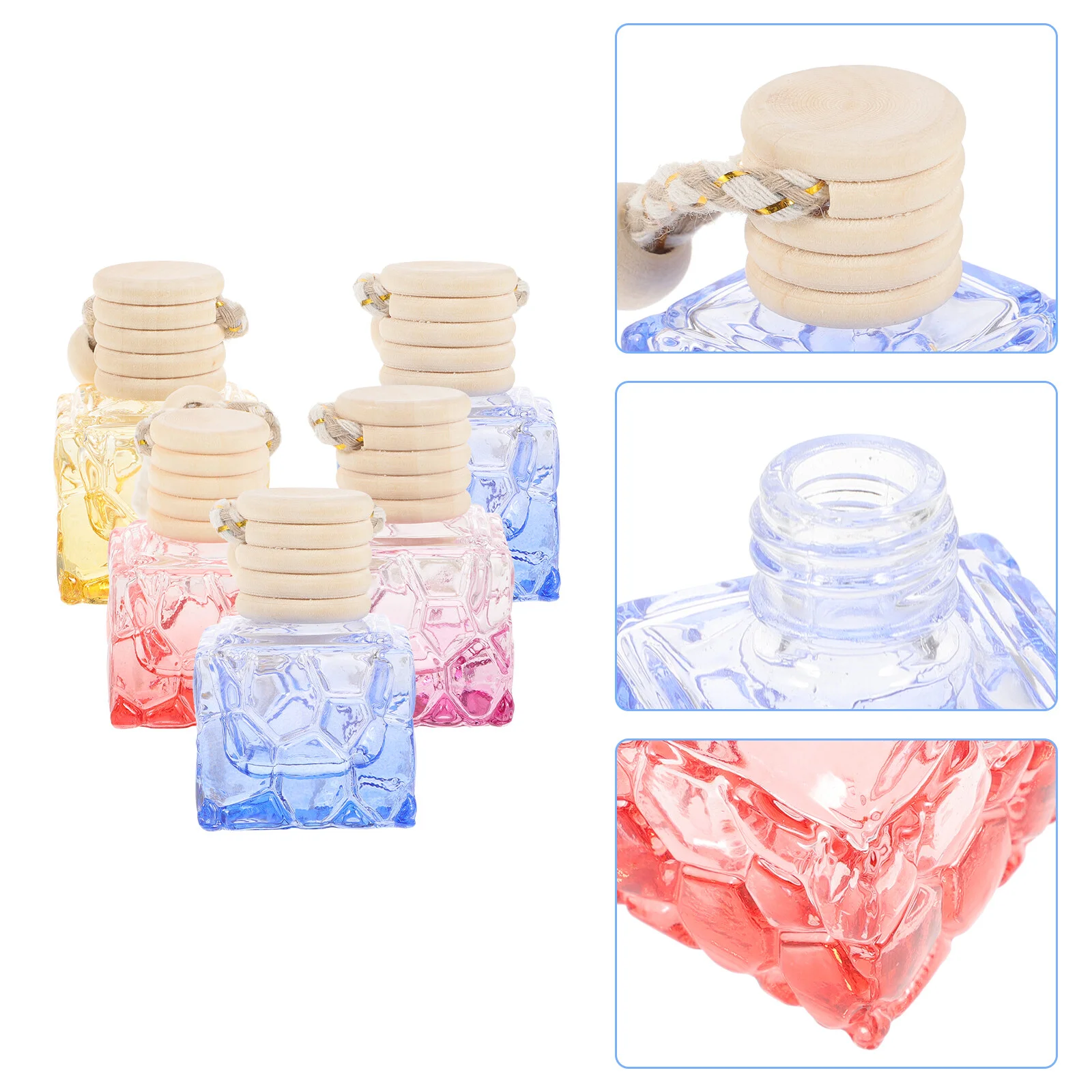 5 Pcs Car Perfume Bottle Hanging Pendant Air Fresher Floral Jewelry Cute Glass Empty Aromatherapy Flower Freshener
5 Pcs Car Perfume Bottle Hanging Pendant Air Fresher Floral Jewelry Cute Glass Empty Aromatherapy Flower Freshener