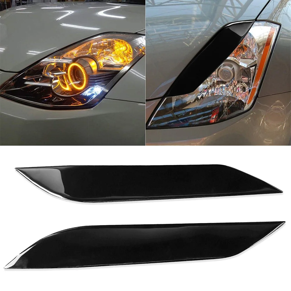 2X Car Front Headlight Eyebrow Eyelids Trim Sticker ABS High-Adhesive Car Sticker For Nissan 350Z Z33 2006-09
2X Car Front Headlight Eyebrow Eyelids Trim Sticker ABS High-Adhesive Car Sticker For Nissan 350Z Z33 2006-09