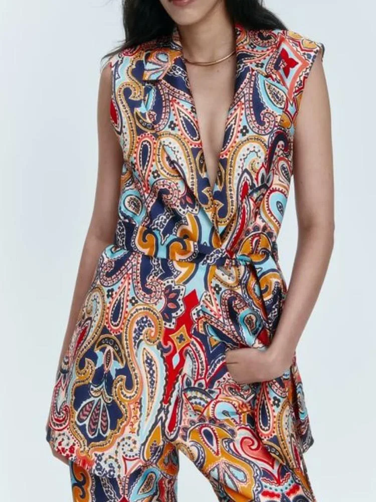 Женский жилет с принтом Kumsvag, винтажный жилет без рукавов с поясом и бантом, элегантная уличная одежда на лето 2022
Женский жилет с принтом Kumsvag, винтажный жилет без рукавов с поясом и бантом, элегантная уличная одежда на лето 2022