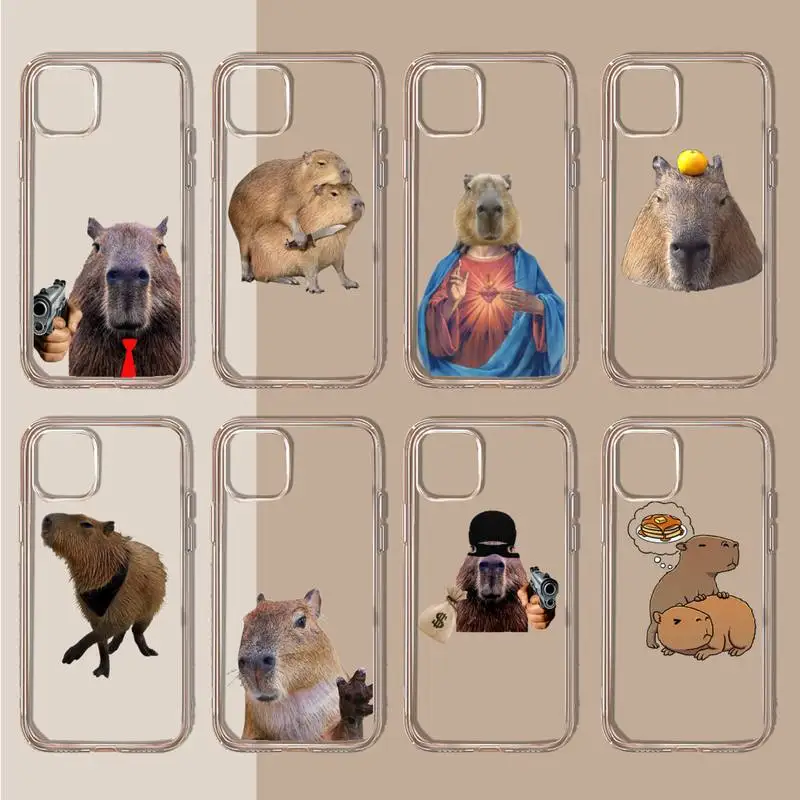 Capybara cute funny animal Phone Case Transparent soft For iphone 11 13 12 14 x xs xr pro max mini plus
Capybara cute funny animal Phone Case Transparent soft For iphone 11 13 12 14 x xs xr pro max mini plus