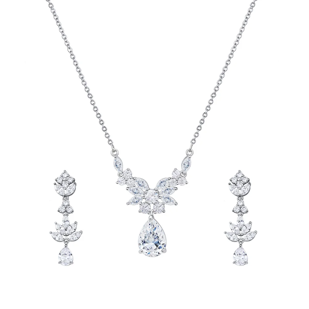 Necklace Crystal Diamond Set Cross Earrings Teardrop Choker Dangle Earings Pendant Chain Lotus Bridal Wedding Drop Beads
Necklace Crystal Diamond Set Cross Earrings Teardrop Choker Dangle Earings Pendant Chain Lotus Bridal Wedding Drop Beads