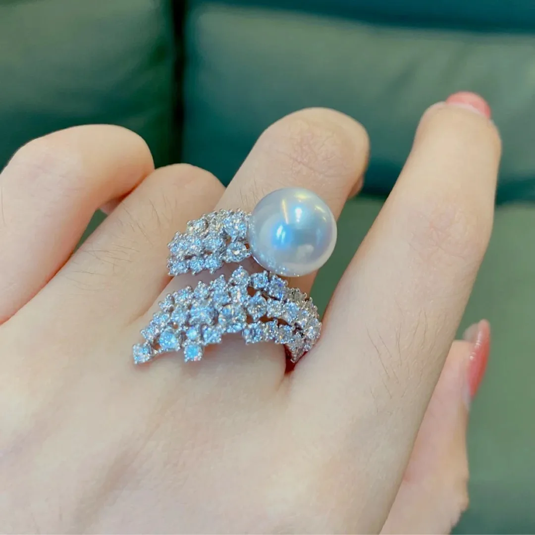 2022 Pearl Diamond Finger Ring 925 Sterling silver Engagement Wedding Band Rings for Women Bridal Promise Birthday Party Jewelry
2022 Pearl Diamond Finger Ring 925 Sterling silver Engagement Wedding Band Rings for Women Bridal Promise Birthday Party Jewelry