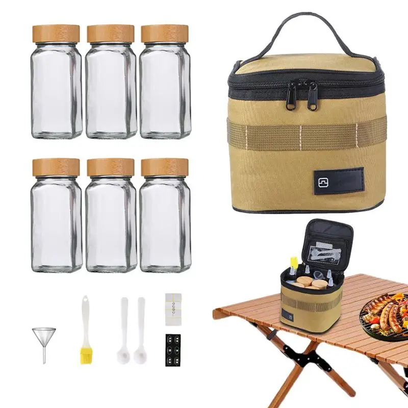 Spice Bottles 15pcs Portable Empty BBQ Seasoning Jars Set Safe Multifunctional Outdoor Activities Essentials For BBQ Outdoor
Spice Bottles 15pcs Portable Empty BBQ Seasoning Jars Set Safe Multifunctional Outdoor Activities Essentials For BBQ Outdoor