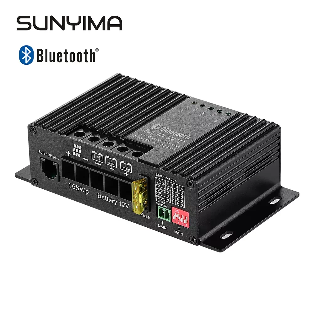 NEW SUNYIMA 12V 25A Bluetooth MPPT Solar Charge And Discharge Controller Auto Dual Battery Charging Solar Charging Controller
NEW SUNYIMA 12V 25A Bluetooth MPPT Solar Charge And Discharge Controller Auto Dual Battery Charging Solar Charging Controller