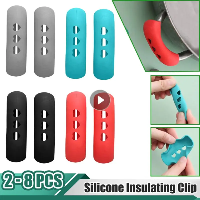 2/4/8Pcs Silicone Pan Handle Cover Heat Insulation Covers Pot Ear Clip Non-slip Steamer Casserole Pan Handle Holder Kitchen Tool
2/4/8Pcs Silicone Pan Handle Cover Heat Insulation Covers Pot Ear Clip Non-slip Steamer Casserole Pan Handle Holder Kitchen Tool