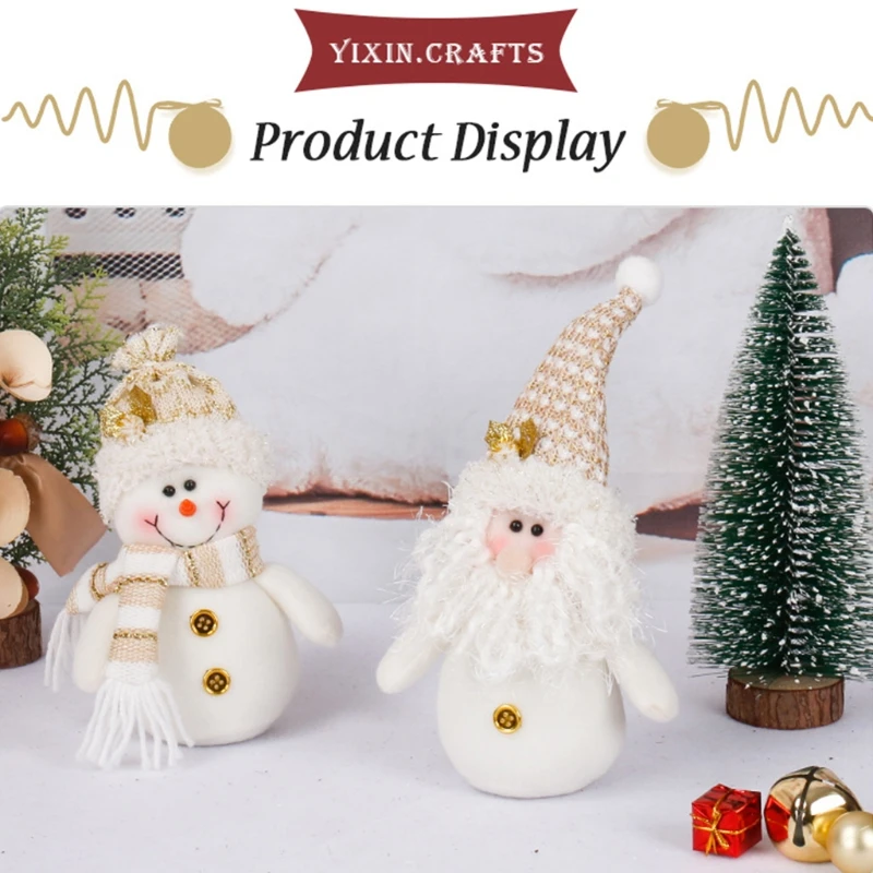 Santa/Snowman Christmas Doll Desktop Ornaments Cute Elf Soft Doll Home Desk Craftwork Bedroom Decor Living Room Bedroom Navidad
Santa/Snowman Christmas Doll Desktop Ornaments Cute Elf Soft Doll Home Desk Craftwork Bedroom Decor Living Room Bedroom Navidad