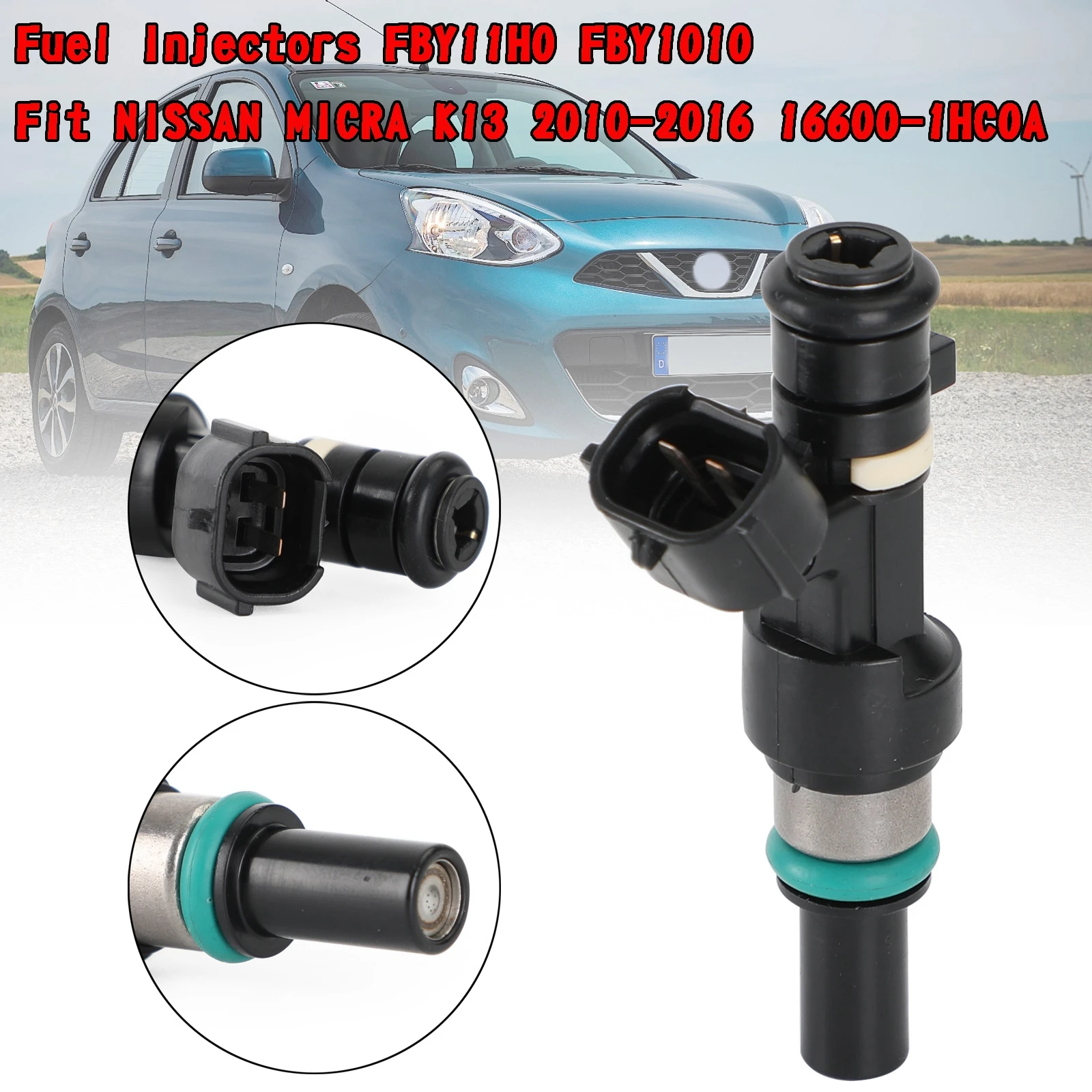 Areyourshop 1PCS Fuel Injectors FBY11H0 FBY1010 Fit For NISSAN MICRA K13 2010-2016 16600-1HC0A
Areyourshop 1PCS Fuel Injectors FBY11H0 FBY1010 Fit For NISSAN MICRA K13 2010-2016 16600-1HC0A