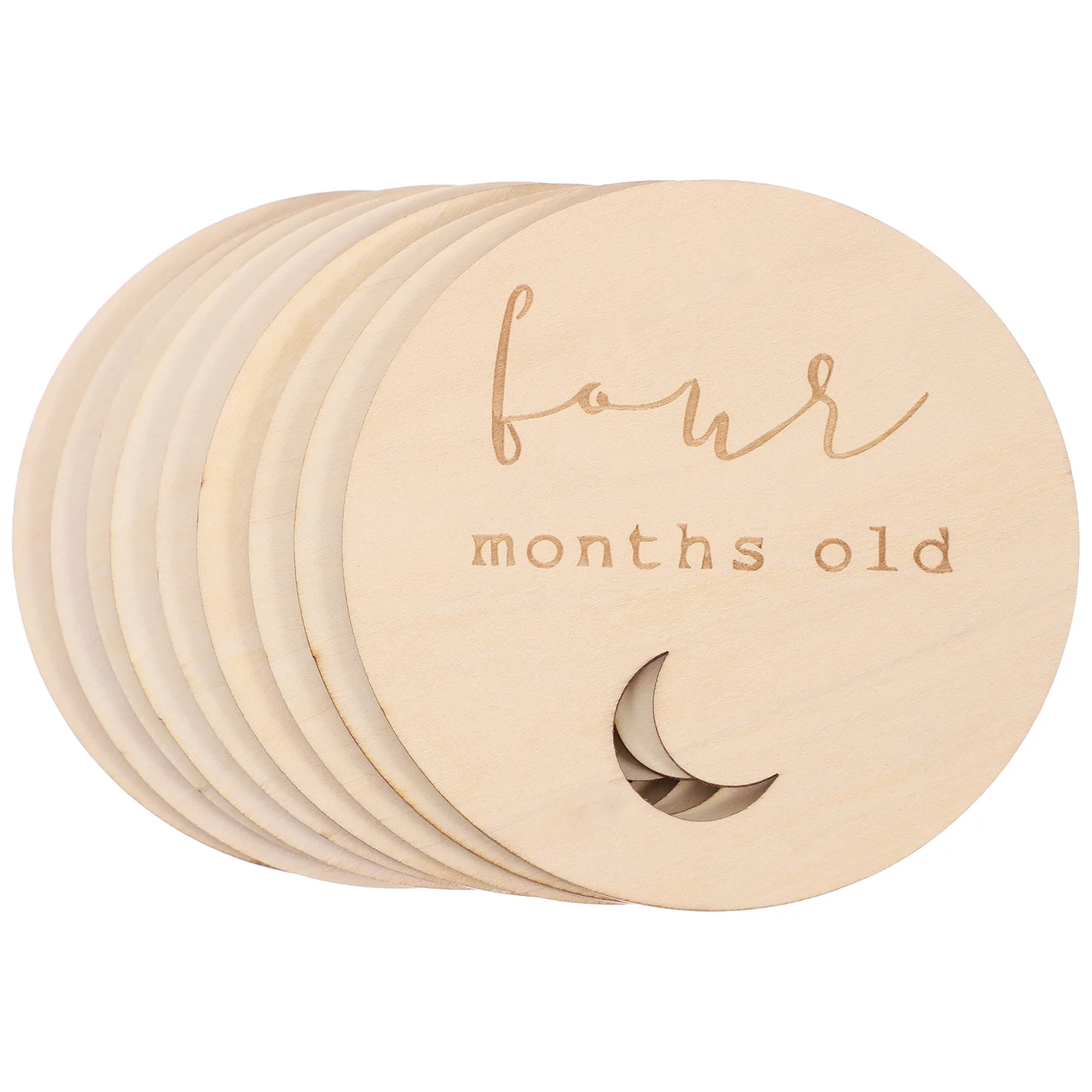 14 Pcs Milestone Card Wood Crafts Wooden Circles Cards Gift Monthly Discs Baby Newborn
14 Pcs Milestone Card Wood Crafts Wooden Circles Cards Gift Monthly Discs Baby Newborn