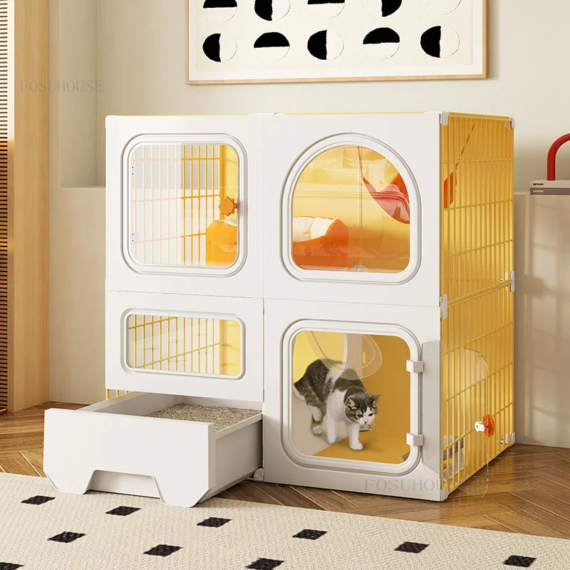Stylish Cat Cages Comfortable Cat Cage Bold Encryption Cat Villa Multi-layer Breathable Cat Big House Litter Pet Cage
Stylish Cat Cages Comfortable Cat Cage Bold Encryption Cat Villa Multi-layer Breathable Cat Big House Litter Pet Cage