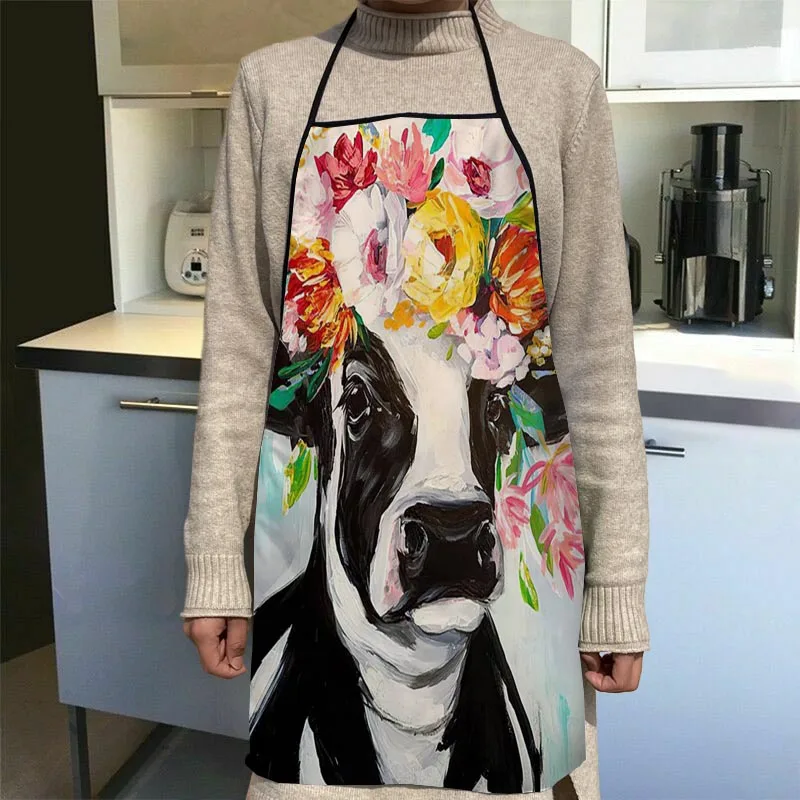 Красивые фартуки для кухни с цветами и крупным рогатого скота, фартуки для женщин из ткани Оксфорд, передняя часть для уборки, домашнее приг...
Красивые фартуки для кухни с цветами и крупным рогатого скота, фартуки для женщин из ткани Оксфорд, передняя часть для уборки, домашнее приг...