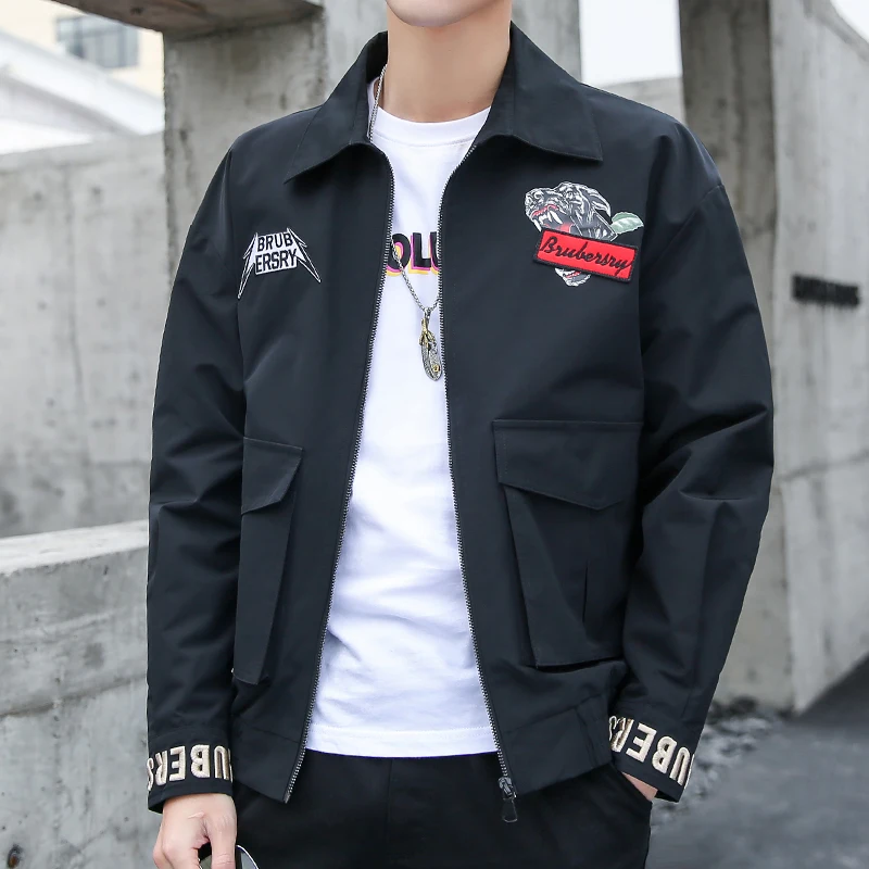 Men's Lapel motorcycle Jacket New Fashion Personality Pattern Print Casual coat Spring Autumn Street trend male overalls jacket
Men's Lapel motorcycle Jacket New Fashion Personality Pattern Print Casual coat Spring Autumn Street trend male overalls jacket