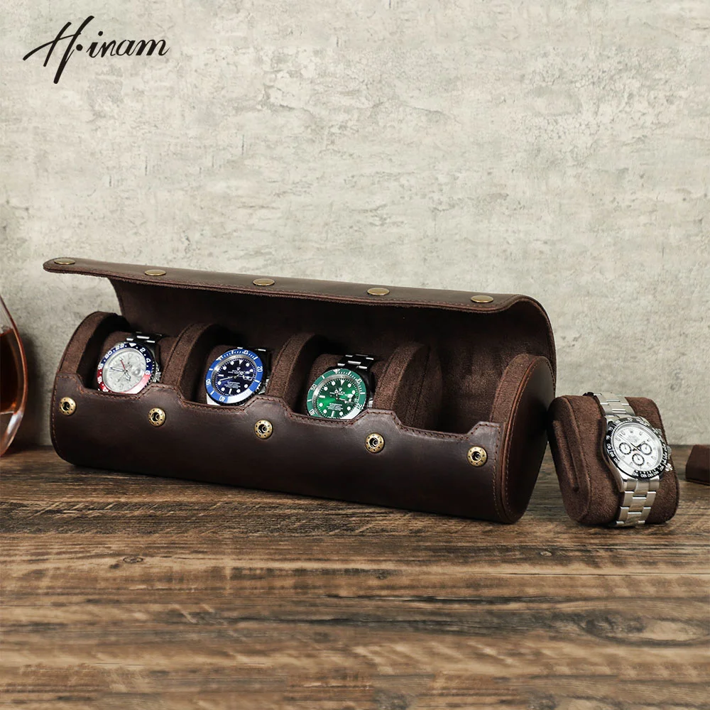 Genuine Vintage Leather 4 Slots Watch Roll Case Men Women Travel Portable Organizer Display Storage Box Handmade Gifts
Genuine Vintage Leather 4 Slots Watch Roll Case Men Women Travel Portable Organizer Display Storage Box Handmade Gifts