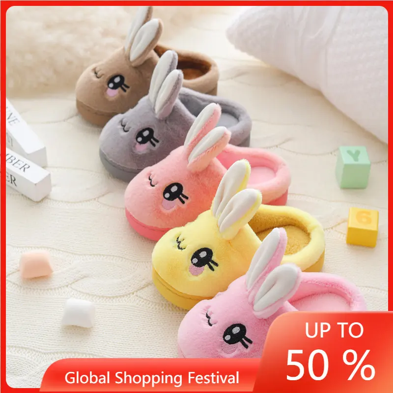 Baby Winter Slippers Children Boys Girls Cute Cartoon Rabbit Slipper Kids Indoor Fur Warm Shoes Child Home Floor Shoes
Baby Winter Slippers Children Boys Girls Cute Cartoon Rabbit Slipper Kids Indoor Fur Warm Shoes Child Home Floor Shoes