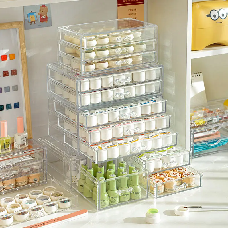 Clear Drawer Storage Box For Phototherapy Glue, Diamonds; Daily Disposable Jewelry Manicure Jewelry Storage Organizer Box
Clear Drawer Storage Box For Phototherapy Glue, Diamonds; Daily Disposable Jewelry Manicure Jewelry Storage Organizer Box