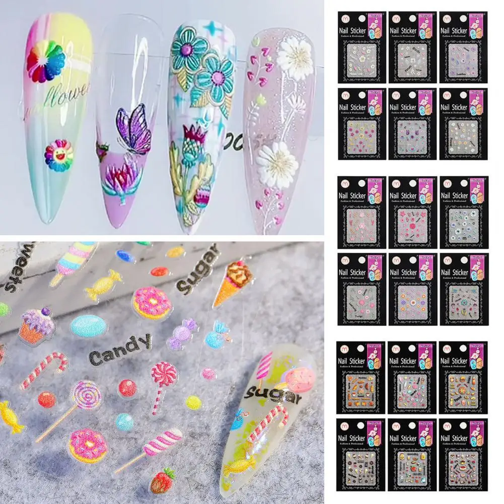 Nail Art Decal Manicure Sticker 6Pcs/Set Nail Engraved 5D Ultra Thin Chocolate Embossed New Year Nail Art Decals for Manicure
Nail Art Decal Manicure Sticker 6Pcs/Set Nail Engraved 5D Ultra Thin Chocolate Embossed New Year Nail Art Decals for Manicure
