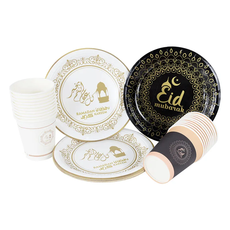 10Pcs Paper Plates/Cups Ramadan Mubarak Decorations Muslim Islamic Festival Party Tableware Ramadan Kareem Eid Party Supplies
10Pcs Paper Plates/Cups Ramadan Mubarak Decorations Muslim Islamic Festival Party Tableware Ramadan Kareem Eid Party Supplies