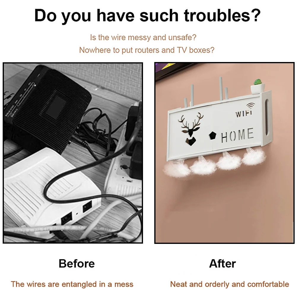 ТВ аксессуары роутер стойка WiFi коробка для хранения 48x24x11,5 см украшение большая гостиная пластиковый материал настенный
ТВ аксессуары роутер стойка WiFi коробка для хранения 48x24x11,5 см украшение большая гостиная пластиковый материал настенный