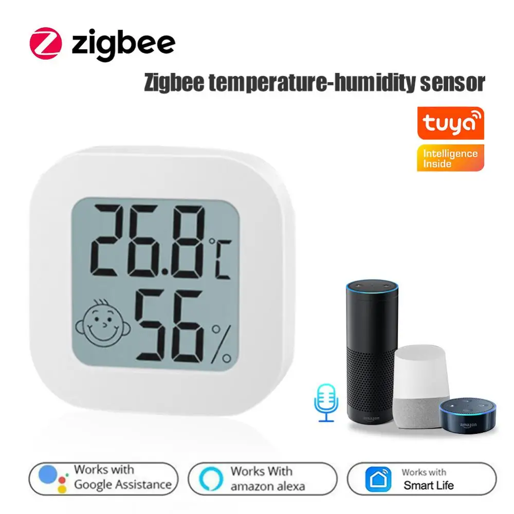 Датчик температуры Tuya Zigbee для умного дома, детектор влажности с сигналом, цифровой дисплей, управление через приложение, поддержка Alexa Google
Датчик температуры Tuya Zigbee для умного дома, детектор влажности с сигналом, цифровой дисплей, управление через приложение, поддержка Alexa Google