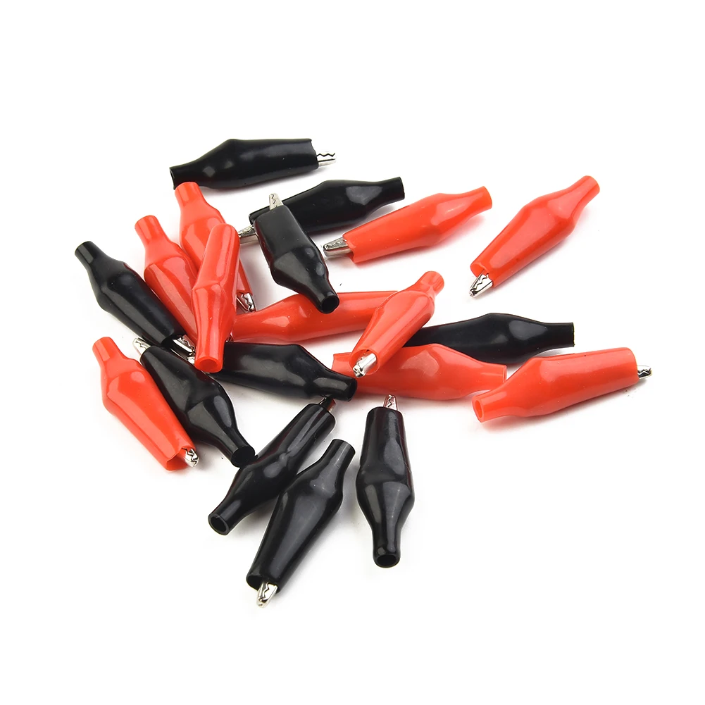 Durable Industrial New Portable Alligator Clips Soft Test Probe Tools Black/Red Electrical Clamp Plastic 20pcs
Durable Industrial New Portable Alligator Clips Soft Test Probe Tools Black/Red Electrical Clamp Plastic 20pcs