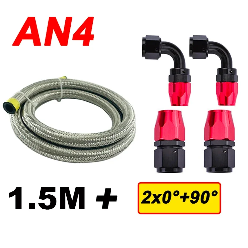 1,5 м AN4 AN6 AN8 AN10 AN12 Топливный шланг Масляная линия Трубка из плетеной нержавеющей стали CPE 0 90-градусный поворотный конец шланга Адаптеры
1,5 м AN4 AN6 AN8 AN10 AN12 Топливный шланг Масляная линия Трубка из плетеной нержавеющей стали CPE 0 90-градусный поворотный конец шланга Адаптеры