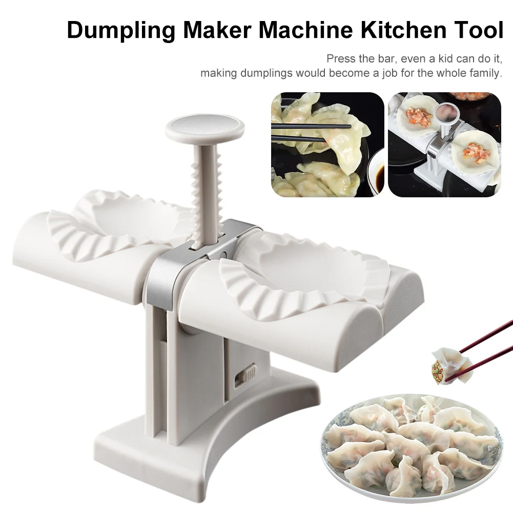 Dumpling Maker Machine Kitchen Tool Double Head Press Dumpling Mold DIY Skin Wrapper DIY Empanadas Ravioli Mould Baking Tool
Dumpling Maker Machine Kitchen Tool Double Head Press Dumpling Mold DIY Skin Wrapper DIY Empanadas Ravioli Mould Baking Tool