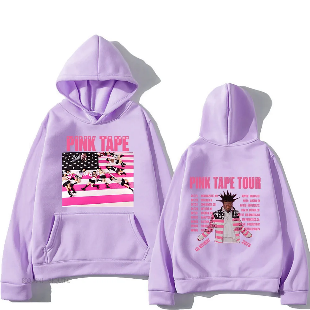 Lill Uzii Vert Pink Tape Streetwear Men Sweatshirt Anime Hoodies Print Hooded Loose Long Sleeve Couples Clothes Pullovers Casual
Lill Uzii Vert Pink Tape Streetwear Men Sweatshirt Anime Hoodies Print Hooded Loose Long Sleeve Couples Clothes Pullovers Casual