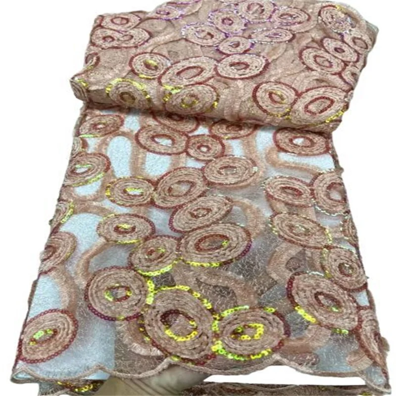 Pink/Gold Sequins Tulle Lace Green African Sequence Lace Fabric with Sequins High Quality Nigerian French Mesh Net Lace Fabric
Pink/Gold Sequins Tulle Lace Green African Sequence Lace Fabric with Sequins High Quality Nigerian French Mesh Net Lace Fabric