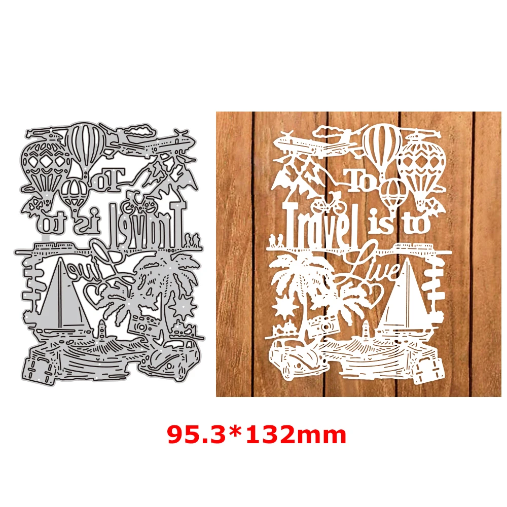 Travel Ship Airplane Hot Balloon Mixed Transportation Metal Cutting Dies Summer Beach Coconut Tree Diecut for Craft Making 2023
Travel Ship Airplane Hot Balloon Mixed Transportation Metal Cutting Dies Summer Beach Coconut Tree Diecut for Craft Making 2023