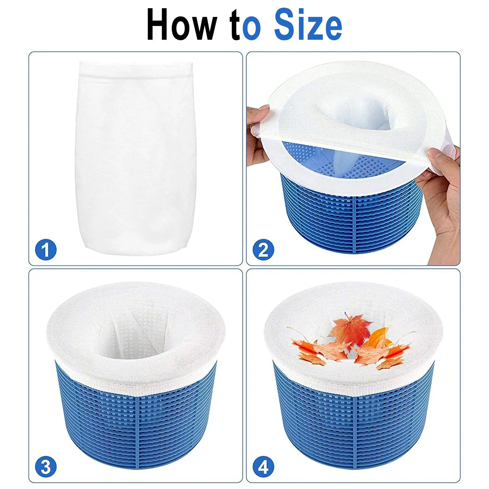 30/50/100pcs Pool Skimmer Replacement Reservoir Elastic Pool Filter Socks Shallow Mouth Shoe Basket Strong Elastic Superfine
30/50/100pcs Pool Skimmer Replacement Reservoir Elastic Pool Filter Socks Shallow Mouth Shoe Basket Strong Elastic Superfine