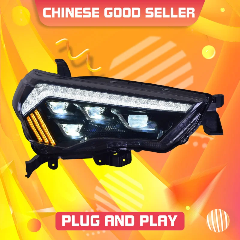 Headlight Assembly For Toyota 4Runner 2014-2020 LED DRL LED Sequential Turn Signal LED Low Beam Full LED Light Source Headlight
Headlight Assembly For Toyota 4Runner 2014-2020 LED DRL LED Sequential Turn Signal LED Low Beam Full LED Light Source Headlight