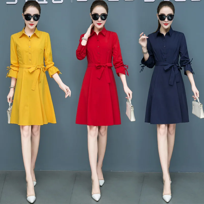 Women Dress 2021 Summer Autumn Vintage Chiffon Shirt Skirt Elegant Casual Spring Midi Mid Long Dress Navy Blue Red Vestidos
Women Dress 2021 Summer Autumn Vintage Chiffon Shirt Skirt Elegant Casual Spring Midi Mid Long Dress Navy Blue Red Vestidos